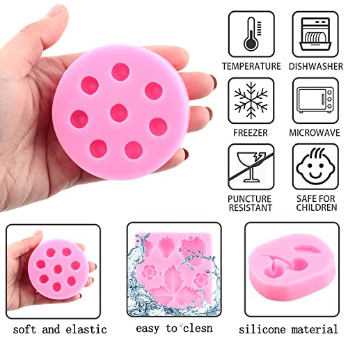 ZiXiang Blueberry Raspberry Cherry Strawberry Cake Fondant Molds Set Of 4 - color: Style A