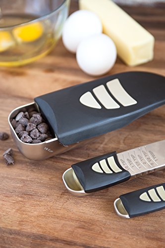 KitchenArt Baker’s Pro Adjust-A-Measure Set, 4-Piece, Satin - size: 4-Piece Set