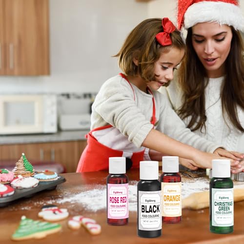 50ml Plant Based Natural Food Coloring - 1.69 Fl.Oz Bottles (6 Colors - 30ml) - color: 6 Colors - 30ml