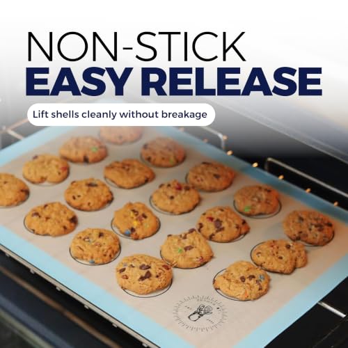 Silicone Baking Mats, Cookie Baking Mats, Half Sheet Reusable Pack of 4 - color: Cookie Baking Mats Blue, size: 1/2 Size Pack of 4