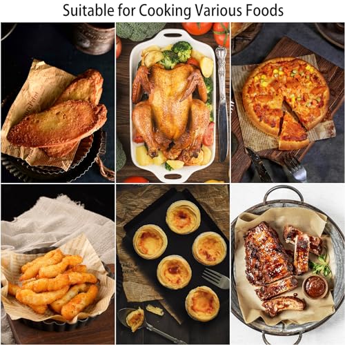 200Pcs Air Fryer Disposable Paper Liner, Round Non-Stick Air Fryer Liners Parchment Paper for Baking Roasting Microwave Oven (6.3 inch) (Pack of 2) - size: 6.3"Round (Pack of 2)