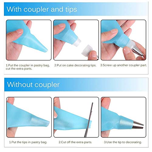 ANSLYQA Pastry Piping Bags Set, 28 Pcs Baking Tools