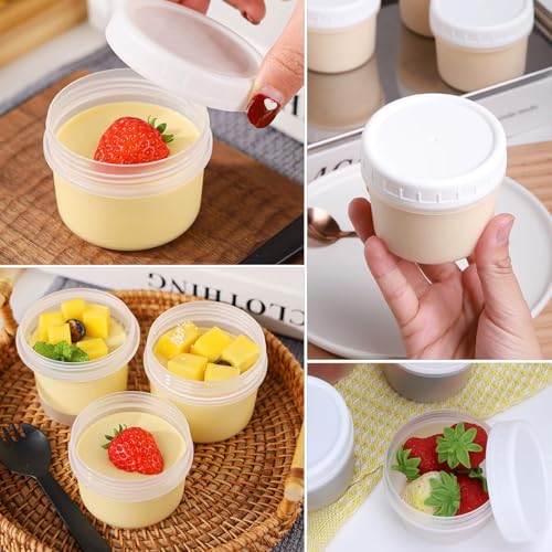 24 Pack 5 oz(160 ml) Food Storage Jars with Screw Lids
