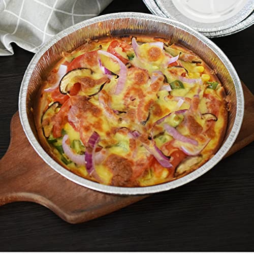 Waytiffer 9" Pie Pans (10pack) - Disposable Aluminum Foil Pie Tins,Heavy-duty, Baking Tin Plates, Standard Size - size: 10 Pack