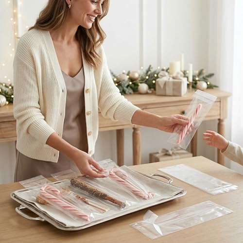 Clear Long Cello Bags Self Sealing 3x11 in, 200 Count - size: 3 x 11 Inch