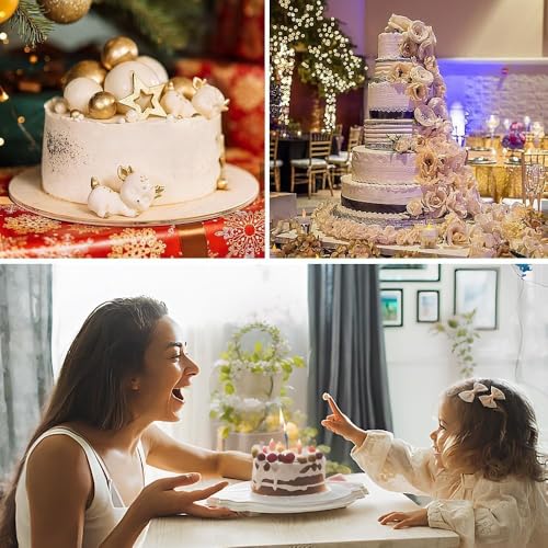 saphe 10 Inch round Cake Pans (2Packs) - Non-Stick Mini Round Baking Pans, Silicone Cake Molds for Small Layer Cakes and Desserts (10 inch) - size: 10 inch