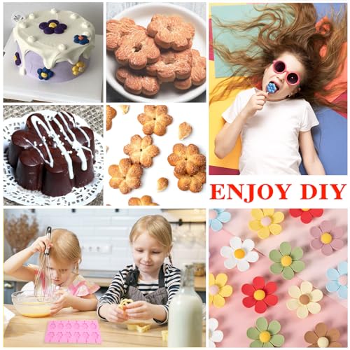 Silicone Lollipop Molds Candy Molds Silicone Sucker Molds Hard Candy Mold & 8 Rounds Nonstick Lollipop Mold With 20 Sticks for Candies,Bread,Jellies,Chocolate,Etc C - color: C
