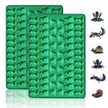 2 PCS Animal Silicone Molds, 104 Cavity Frog, Lizard, Snails Shaped Mini Silicone Molds for Baking Biscuits, Cookie,Candy, Chocolate, Jelly,Ice Cube,Pet Dog Treats Mold - style: Mini Frog Lizard Snails
