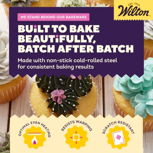 Wilton Gold Non-Stick Muffin Pan, Made Without PFAS, 12-Cup - size: Standart: 10.5 x 15 x 2 in. 12-cup pan
