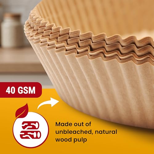 Air Fryer Liners for Ninja, 125 Pcs Round Disposable Airfryer Paper Liners - color: 8" Round