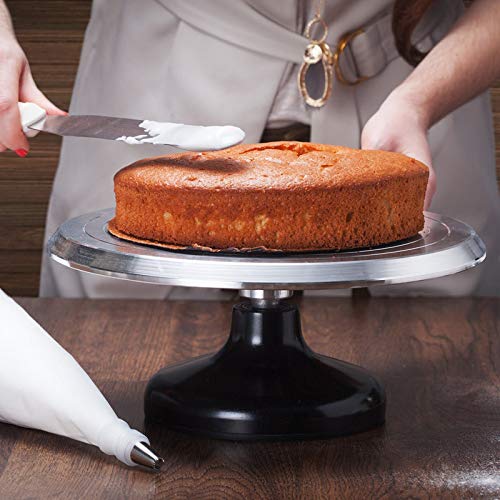 Uten Cake Stand 12 Inch, Turntable Aluminium Alloy for Decorating, Display