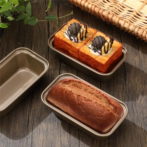 Uiifan 12 Pack Mini Loaf Pans, 6.1 x 3.3 x 2.1 in, Gold - color: Gold, size: 6*3.3*2inch