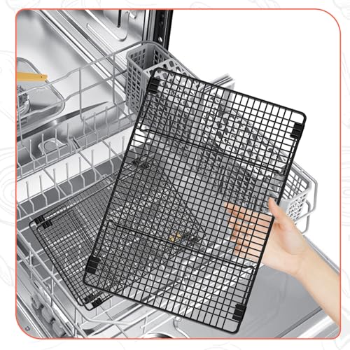 3-Tier Cooling Racks for Cooking and Baking, 17"x11" Heavy Duty - size: 17" x 11"