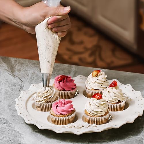 Disposable Piping Bags, 12 Inch Cake Decorating Bags, Anti-Burst Pastry Bags for Cakes and Cookies, Pack of 100 - size: 12 inch