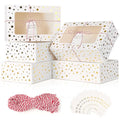 Ocmoiy 12 PCS Christmas Cookie Boxes for Gift Giving, 9x6x3 Inch