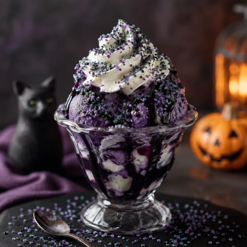 Twisweet Halloween Sprinkles 150g, Edible Purple Green Black Sanding Sugar - color: Purple, Black, Green