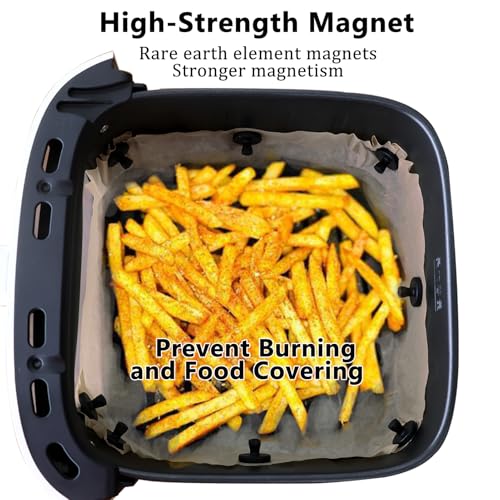 Air Fryer Magnets Silicone Full Enclosed,100% BPA FREE Waterproof Rust-proof & High-Resistant for Air Fryer Liner, Secures Disposable Paper Liner Safely Prevents Burning & Food Covering -12pcs - size: 12pcs
