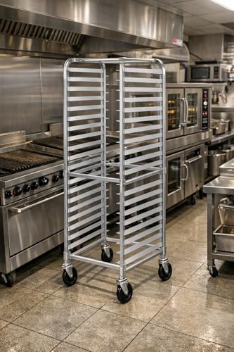 CenPro Commercial Knocked Down 20-Tier Aluminum End Load NSF Bun/Sheet Pan Rack | Bakeries, Caterers, Kitchens, Restaurants | (#32L-035) - size: 20-Pan, Knockdown