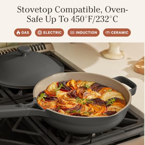Our Place Large Always Pan, 12.5" Ceramic Nonstick Pan - color: Char, size: 12.5"