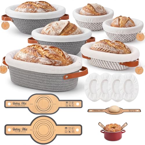 Cotton Rope Banneton Bread Proofing Basket Sourdough Basket Set