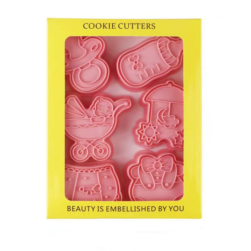Cute Baby Shower Cookie Cutters,Newborn party Cookie Stamps (Baby Shower) - color: Baby Shower