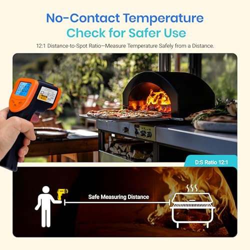 Etekcity Infrared Thermometer Laser Temperature Gun 774, Orange - color: Orange, style: Classic
