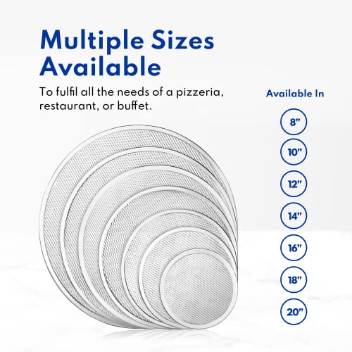 New Star Foodservice Aluminum Pizza Baking Screen, 12 Inch - size: 12-Inch