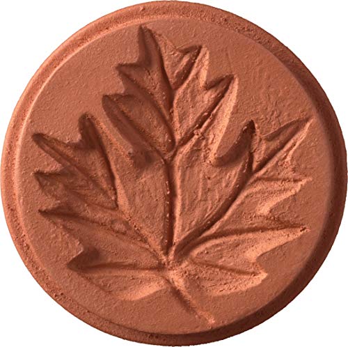 JBK Pottery Terra Cotta Cookie Stamps for Baking, Oven & Dishwasher Safe - Cookie Cutter, Molder, Stamper Press, Ideal for Cookies, Polvoron, Pastry, Shortbread, Butter Maker - Leaf Themed Designs - size: Leaf