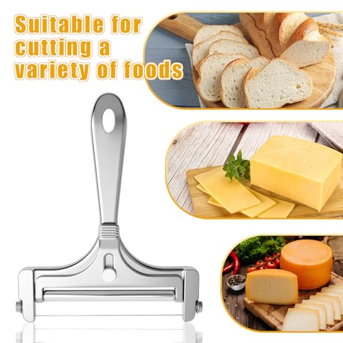 Stainless Steel Wire Cheese Slicer With 4 Extra Wires Adjustable Thickness