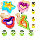 Uncrustable Sandwich Cutter, Crustless Sandwich Cutter and Sealer Set - color: 4Shapes