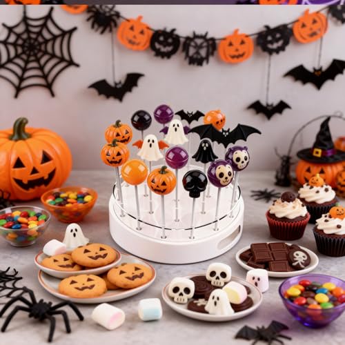 2-Pack Cake Pop Stand, 22-Hole Lollipop Display Holder