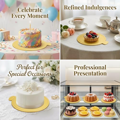 100PCS 4 Inch Cake Boards,10.1cm Mini Cake boards for Baking