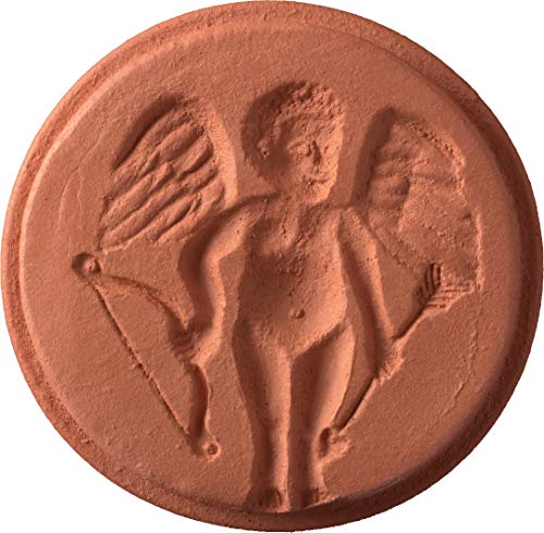 JBK Pottery Terra Cotta Cookie Stamps for Baking, Oven & Dishwasher Safe - Cookie Cutter, Molder, Stamper Press, Ideal for Cookies, Polvoron, Pastry, Shortbread, Butter Maker - Cherub-Themed Designs - size: Cherub