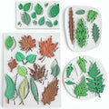 HKNMTT Leaf Fondant Silicone Mold Small Maple Shapes, 34 Cavity Tree Fern Leaves Rose Flower for Cake Cupcake Topper Craft Decorating Sugar Candy Clay Plant Moulds DIY BPA Free - style: Leaf - 4PCS