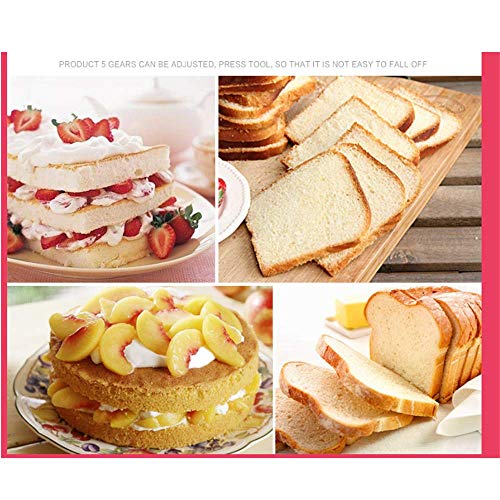 5 Pcs DIY Cake Slicer, Bread Cutter Slice Adjustable 5 Layers, Bread Cake Segmentation Toast Slice Layered Auxiliary Divider