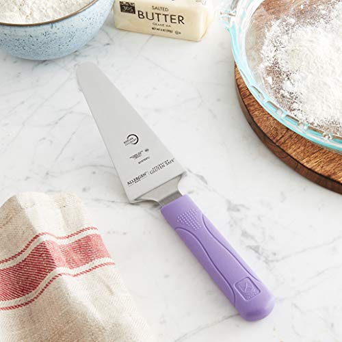 Mercer Culinary Millennia Pie Server/Spatula, 5 Inch x 2 Inch Blade, Purple Handle, - color: Purple, size: 5 x 2-Inch Pie Server