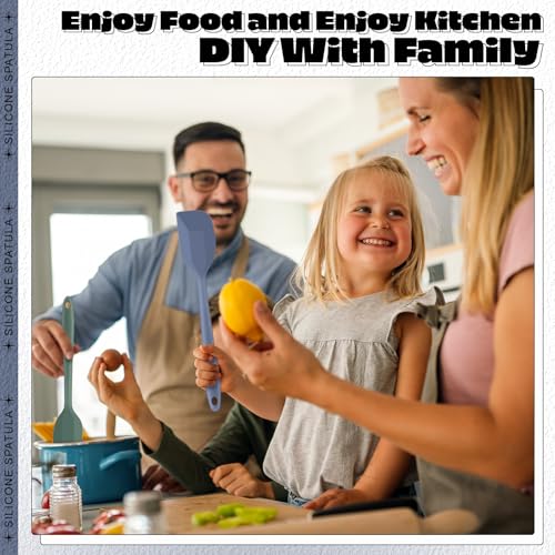 Honeydak 24 Pieces Mini Silicone Spatulas, 8.3 Inch Small Rubber Spatula Heat Resistant Non Stick Seamless Design Flexible Scrapers Kitchen Use Cooking Baking Tool (Vibrant Color) - color: Vibrant Color