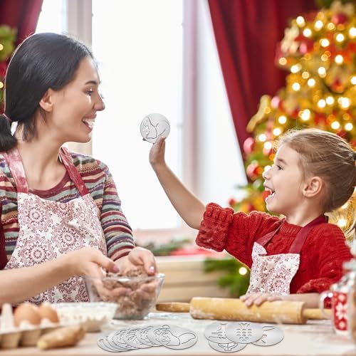 Nuenen 12 Pcs Thanksgiving Cookie Press Discs Set, Stainless Steel for Bake - style: Natural