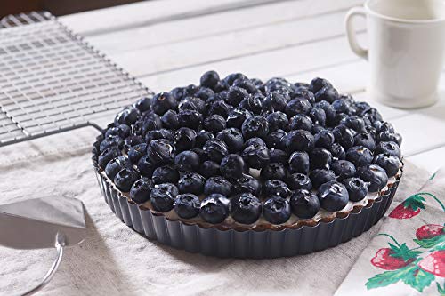 Fox Run Removable Bottom Non-Stick Tart and Quiche Pan, Loose Bottom Quiche Pan - 9.5-inch - style: 9-Inch Round