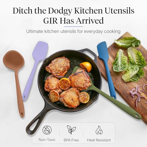 GIR: 5-Piece Silicone Ultimate Kitchen Utensils Set – Mediterranean - color: Mediterranean, size: 5 - Piece Set
