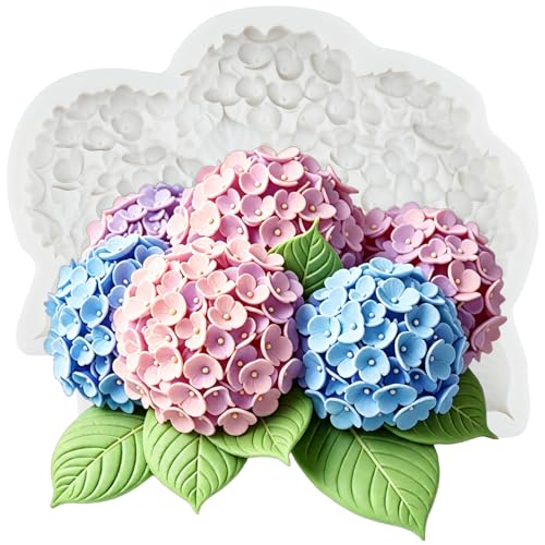 Hydrangea Flower Fondant Molds Flower Silicone Mold - color: Style 32