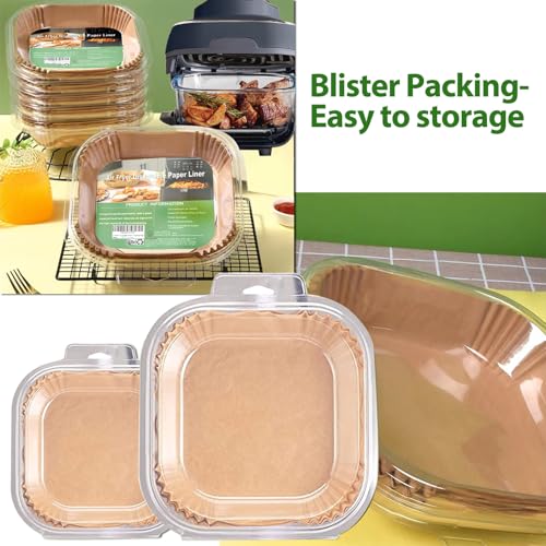 Air Fryer Liners for Ninja Crispi, Disposable Ninja Crispi Accessories - size: 5.5 inch Square + 7.5 inch Square