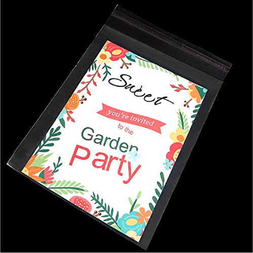200pcs 4"x5" Clear Resealable Cellophane Bag Self Adhesive Seal - size: 4x5 Inch (Pack of 200)