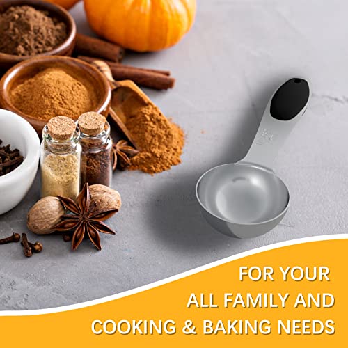 2PCS 1/2Tbsp(7.5ml, 1/4oz) Measuring Spoon, Stainless Steel Measure Scoop - size: 1/2tbsp