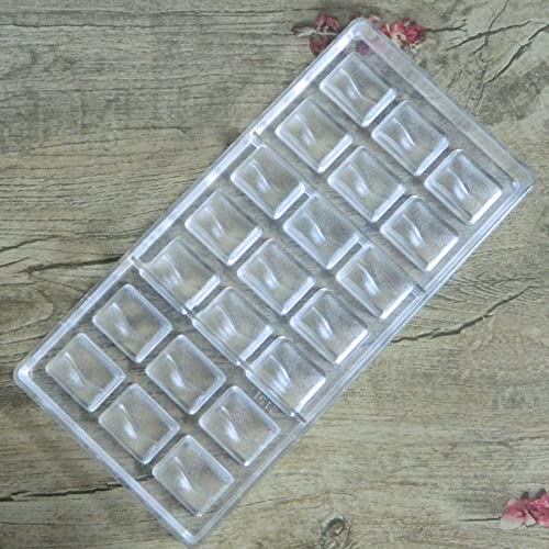 Grainrain Plastic Chocolate Molds Wavy Candy Molds Plastic Polycarbonate Chocolate Molds Clear Hard DIY Pastry Baking Tool (S5-19376) - color: S5-19376