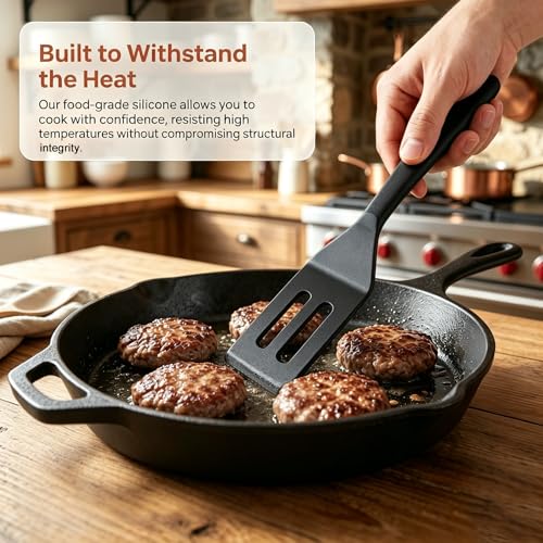 Mini Silicone Spatula Set 2 Pack, Small Heat Resistant for Nonstick