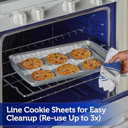 Reynolds Kitchens Cookie Baking Sheets, Pre-Cut Parchment Paper, 25 Count (Pack of 24) - size: 25 Count (Pack of 24), style: Baking Sheets