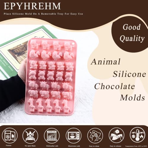 31 Cavity Animal Silicone Chocolate Molds