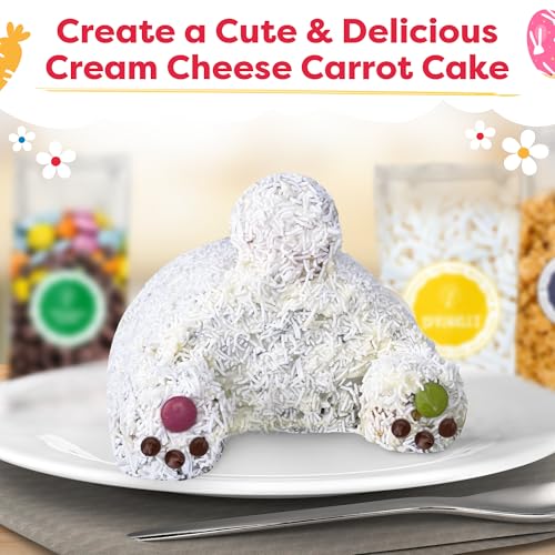 Baketivity Bunny Bum Cake Kids Baking Kit with Pre-Measured Ingredients - color: Bunny Bum Cake