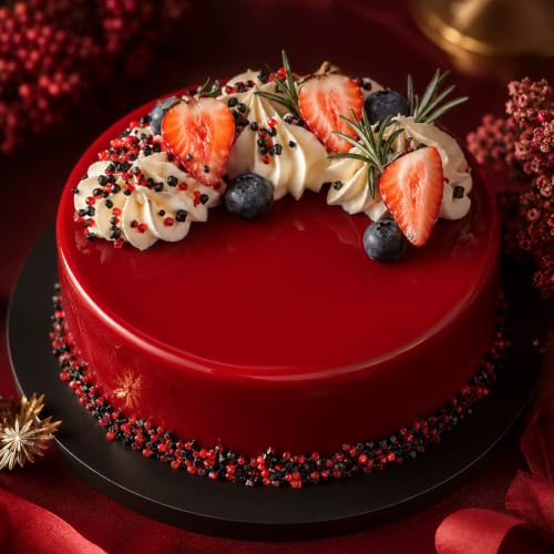 Twisweet Red Black Sanding Sugar 150g, Edible Halloween Sprinkles for Cakes - color: Red, Black